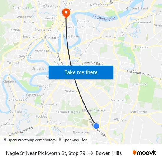 Nagle St Near Pickworth St, Stop 79 to Bowen Hills map