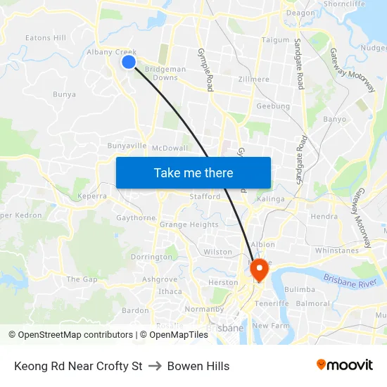 Keong Rd Near Crofty St to Bowen Hills map