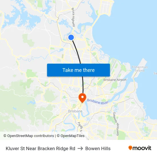 Kluver St Near Bracken Ridge Rd to Bowen Hills map