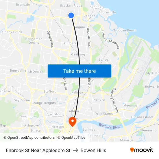 Enbrook St Near Appledore St to Bowen Hills map