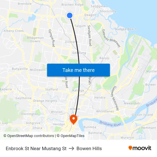 Enbrook St Near Mustang St to Bowen Hills map