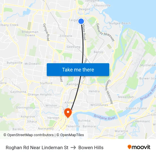 Roghan Rd Near Lindeman St to Bowen Hills map