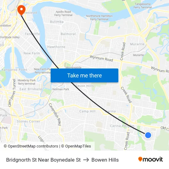 Bridgnorth St Near Boynedale St to Bowen Hills map