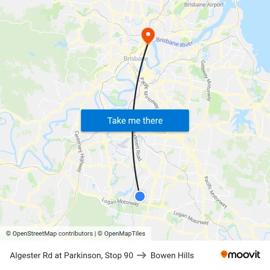 Algester Rd at Parkinson, Stop 90 to Bowen Hills map