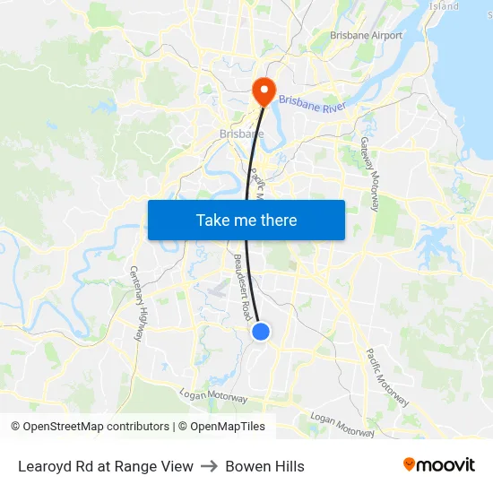 Learoyd Rd at Range View to Bowen Hills map