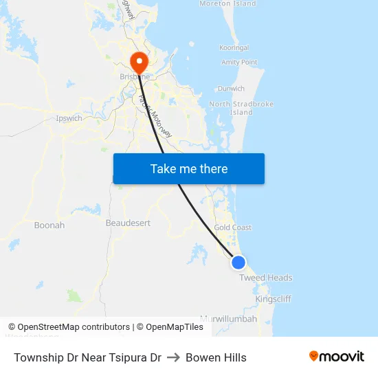 Township Dr Near Tsipura Dr to Bowen Hills map