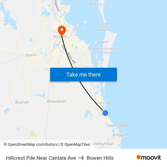 Hillcrest Pde Near Cantala Ave to Bowen Hills map