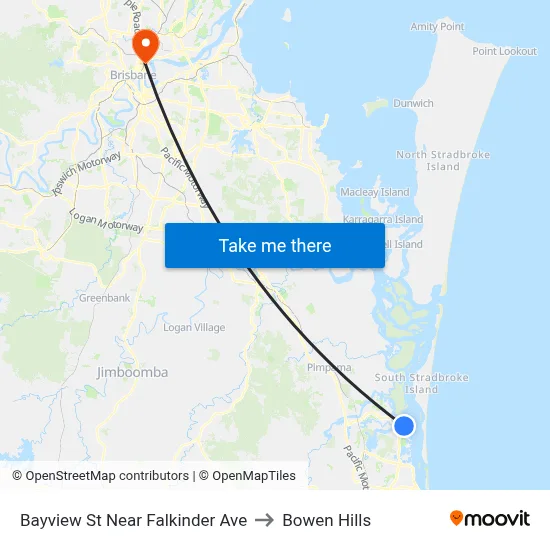 Bayview St Near Falkinder Ave to Bowen Hills map