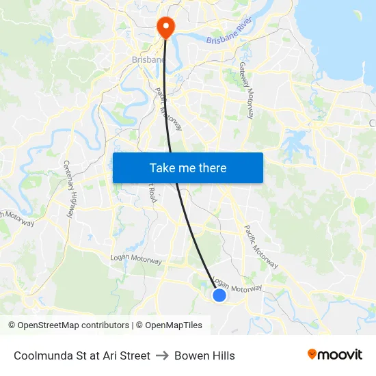 Coolmunda St at Ari Street to Bowen Hills map