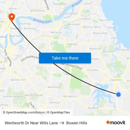 Wentworth Dr Near Wills Lane to Bowen Hills map