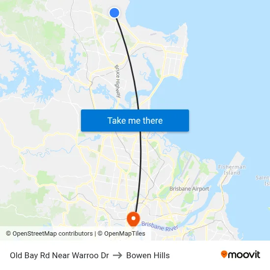Old Bay Rd Near Warroo Dr to Bowen Hills map