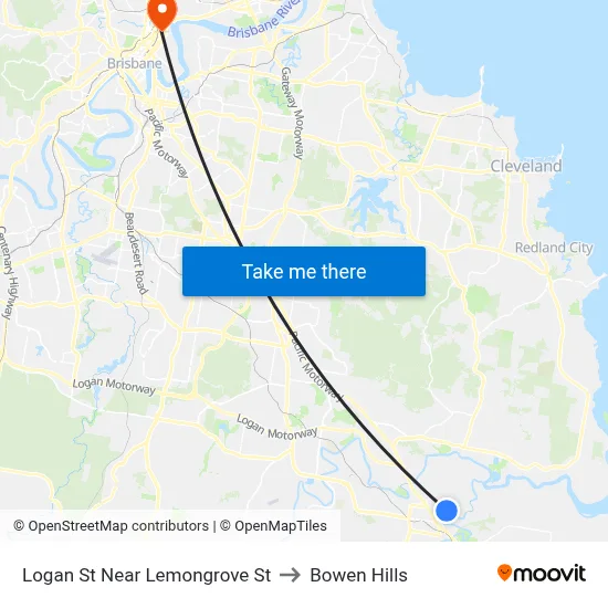 Logan St Near Lemongrove St to Bowen Hills map