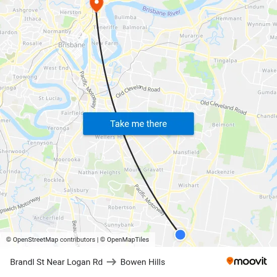Brandl St Near Logan Rd to Bowen Hills map