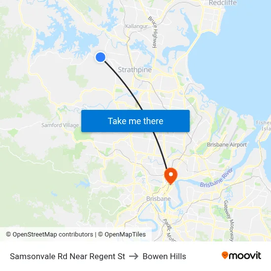 Samsonvale Rd Near Regent St to Bowen Hills map