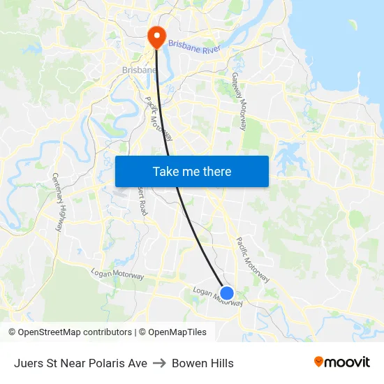Juers St Near Polaris Ave to Bowen Hills map