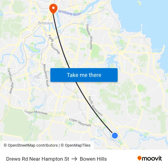 Drews Rd Near Hampton St to Bowen Hills map