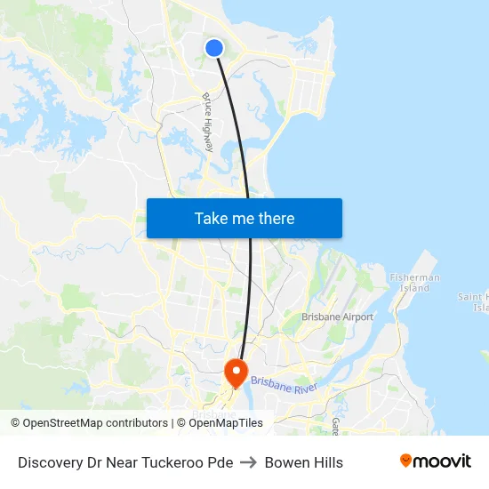 Discovery Dr Near Tuckeroo Pde to Bowen Hills map