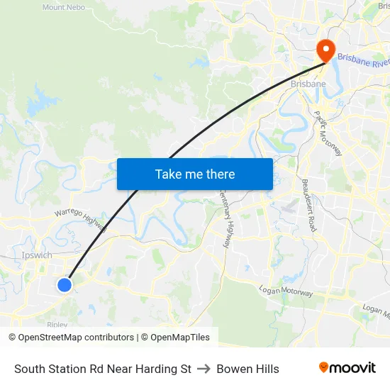 South Station Rd Near Harding St to Bowen Hills map