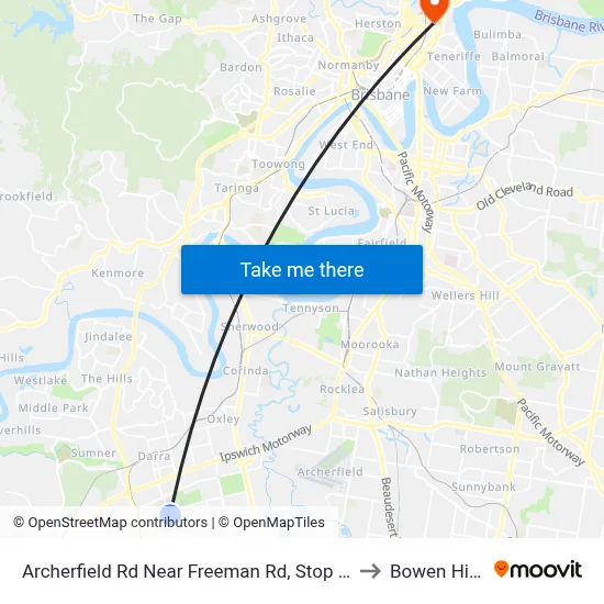 Archerfield Rd Near Freeman Rd, Stop 71 to Bowen Hills map
