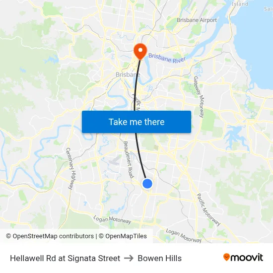 Hellawell Rd at Signata Street to Bowen Hills map