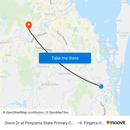 Dixon Dr at Pimpama State Primary College to Pinjarra Hills map