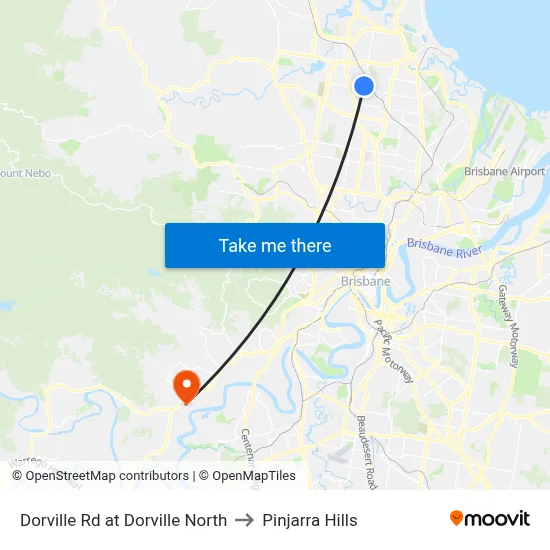 Dorville Rd at Dorville North to Pinjarra Hills map
