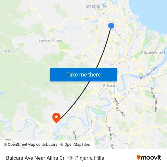 Balcara Ave Near Allira Cr to Pinjarra Hills map
