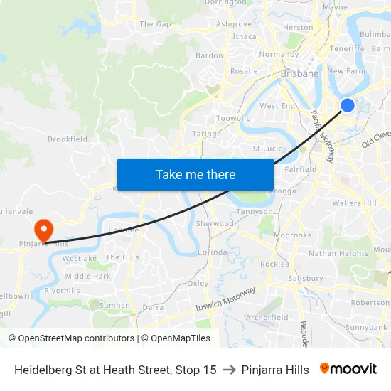 Heidelberg St at Heath Street, Stop 15 to Pinjarra Hills map