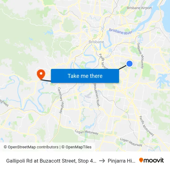 Gallipoli Rd at Buzacott Street, Stop 48a to Pinjarra Hills map