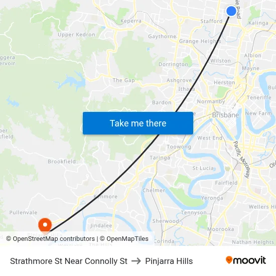Strathmore St Near Connolly St to Pinjarra Hills map