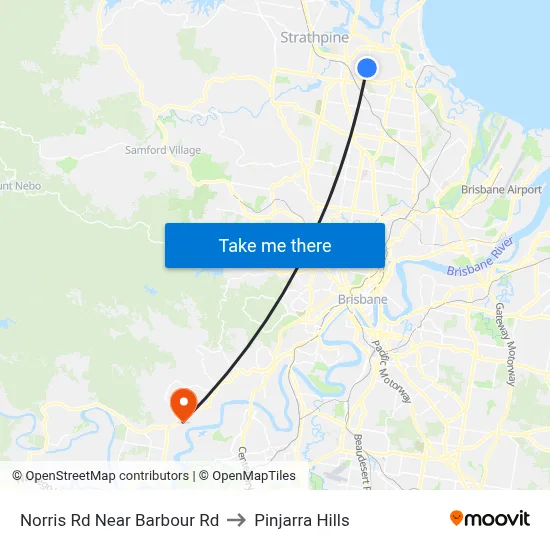 Norris Rd Near Barbour Rd to Pinjarra Hills map