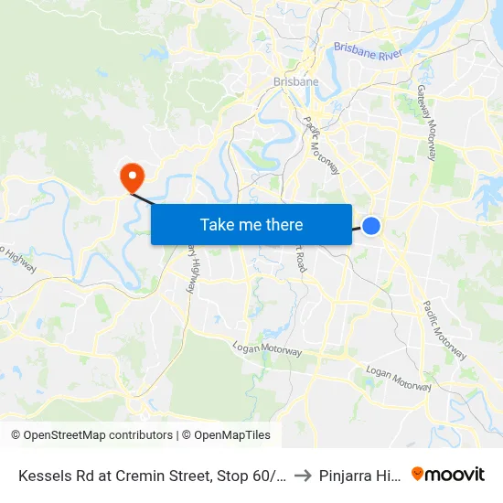 Kessels Rd at Cremin Street, Stop 60/45 to Pinjarra Hills map