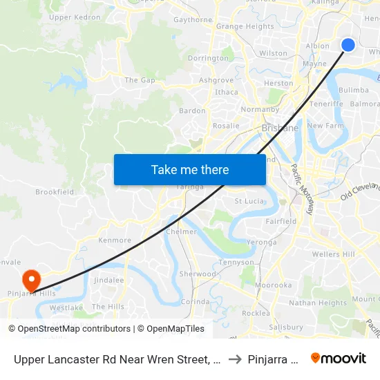 Upper Lancaster Rd Near Wren Street, Stop 25 to Pinjarra Hills map