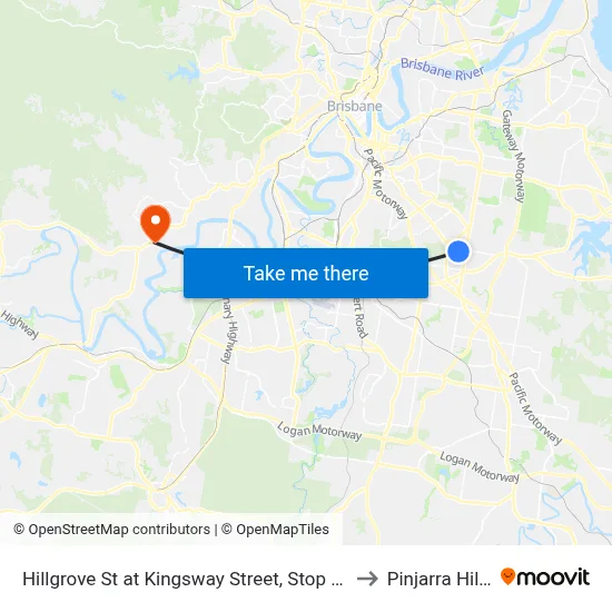 Hillgrove St at Kingsway Street, Stop 41 to Pinjarra Hills map