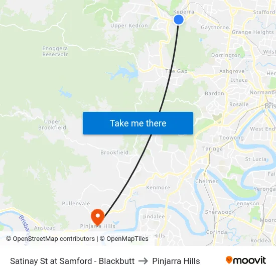 Satinay St at Samford - Blackbutt to Pinjarra Hills map