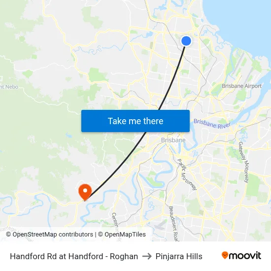 Handford Rd at Handford - Roghan to Pinjarra Hills map