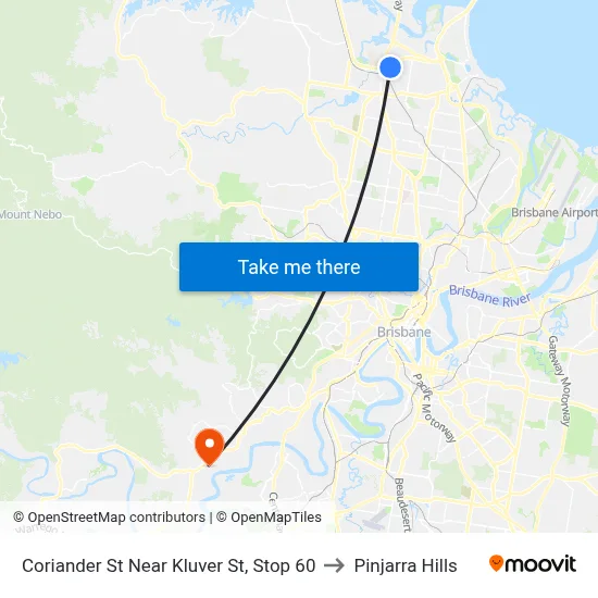 Coriander St Near Kluver St, Stop 60 to Pinjarra Hills map
