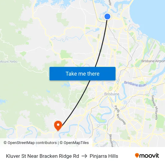 Kluver St Near Bracken Ridge Rd to Pinjarra Hills map