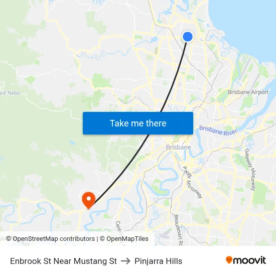 Enbrook St Near Mustang St to Pinjarra Hills map