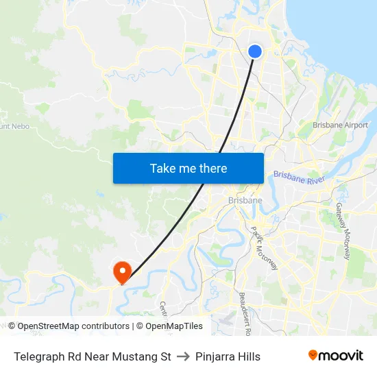 Telegraph Rd Near Mustang St to Pinjarra Hills map