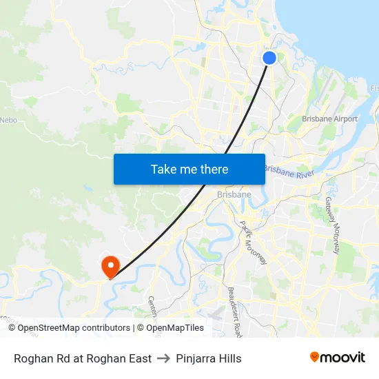 Roghan Rd at Roghan East to Pinjarra Hills map