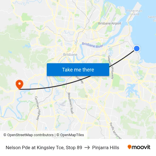 Nelson Pde at Kingsley Tce, Stop 89 to Pinjarra Hills map