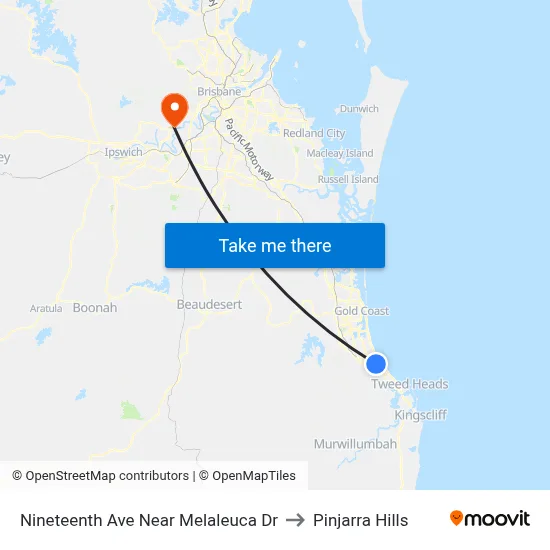 Nineteenth Ave Near Melaleuca Dr to Pinjarra Hills map
