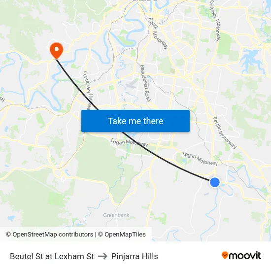 Beutel St at Lexham St to Pinjarra Hills map