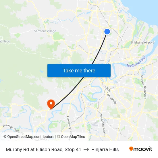 Murphy Rd at Ellison Road, Stop 41 to Pinjarra Hills map