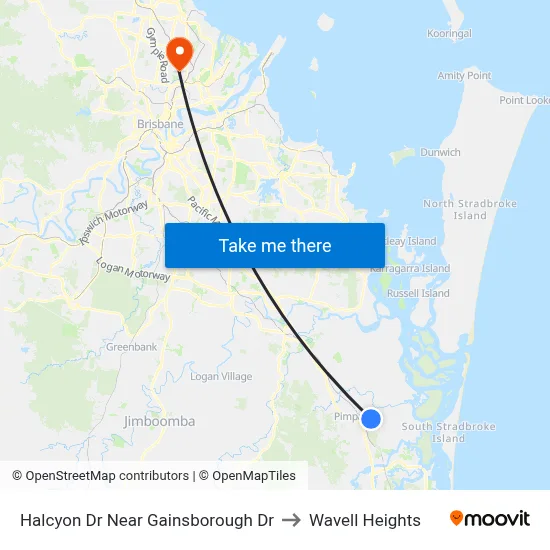 Halcyon Dr Near Gainsborough Dr to Wavell Heights map