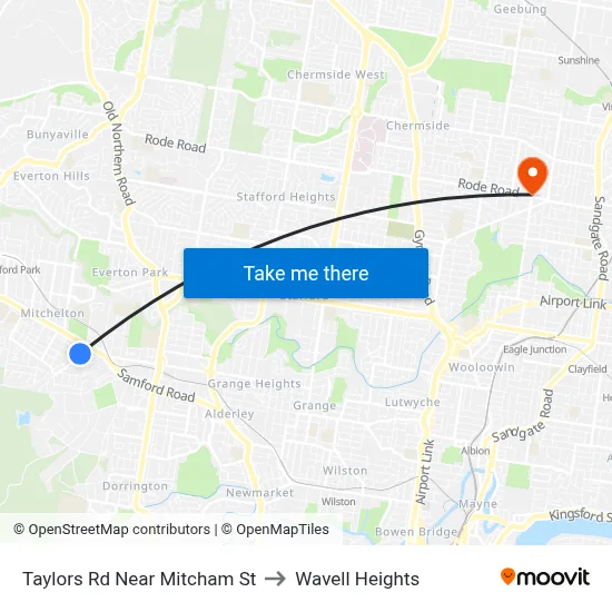 Taylors Rd Near Mitcham St to Wavell Heights map