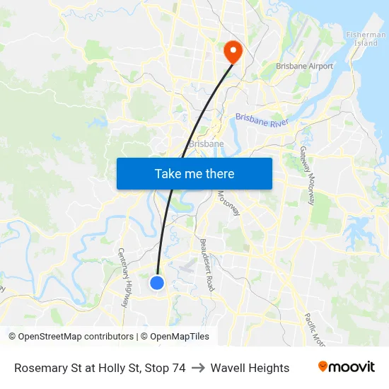 Rosemary St at Holly St, Stop 74 to Wavell Heights map