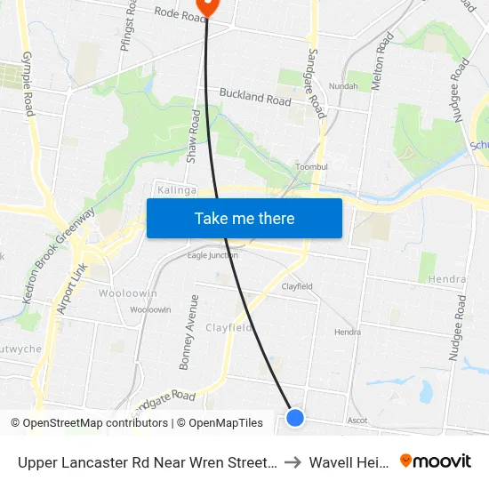 Upper Lancaster Rd Near Wren Street, Stop 25 to Wavell Heights map