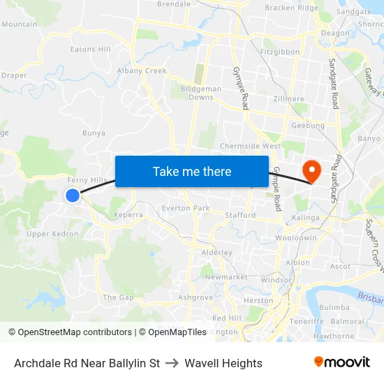 Archdale Rd Near Ballylin St to Wavell Heights map